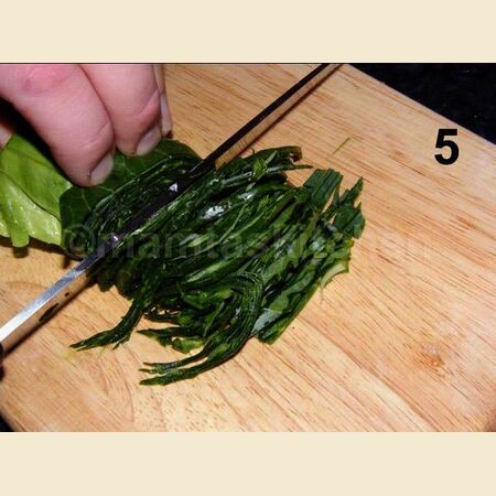 How to Shred or Thinly Slice Leafy Vegetables Recipe